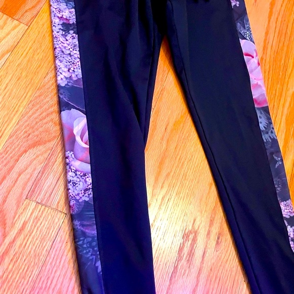 Ted Baker London Black Floral Leggings - Black - Picture 1 of 9